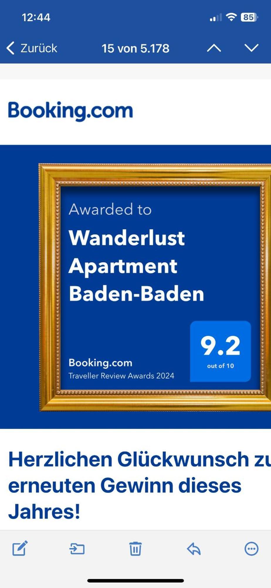Wanderlust Apartment Baden-Baden Bagian luar foto